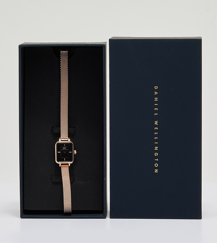 QUADRO MINI Black Dial Analog Watch