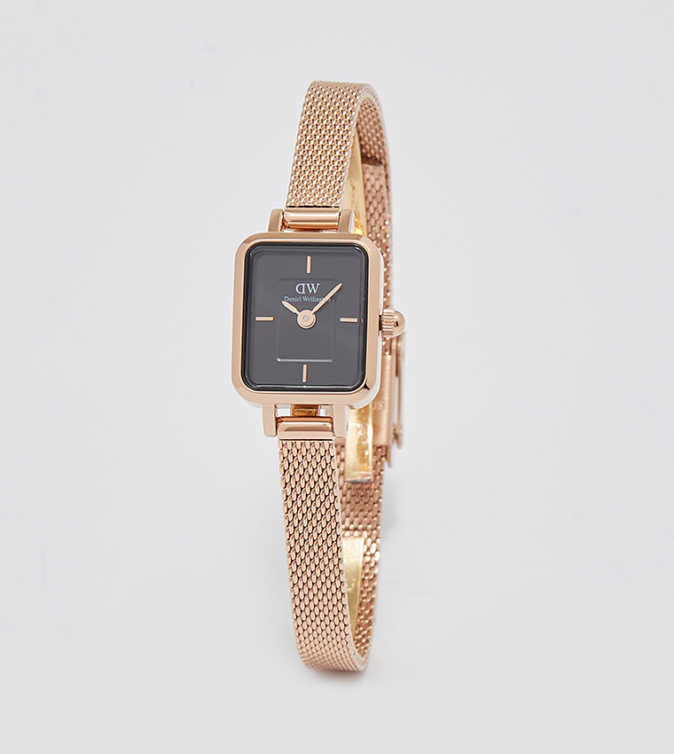 QUADRO MINI Black Dial Analog Watch
