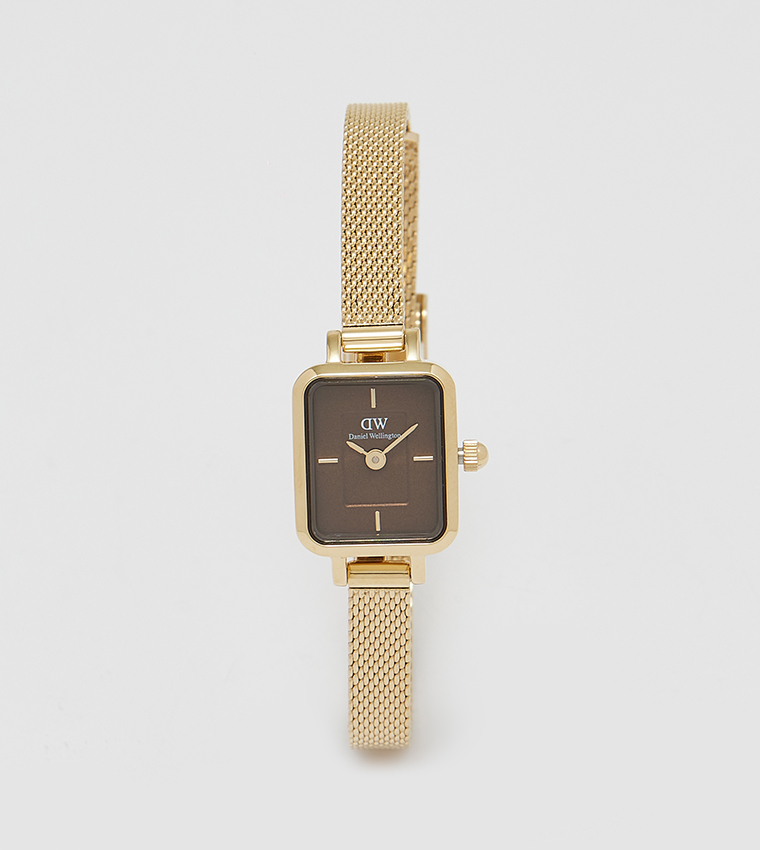 QUADRO MINI Brown Dial Analog Watch