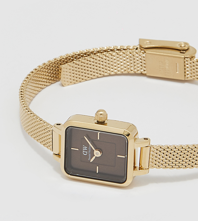 QUADRO MINI Brown Dial Analog Watch