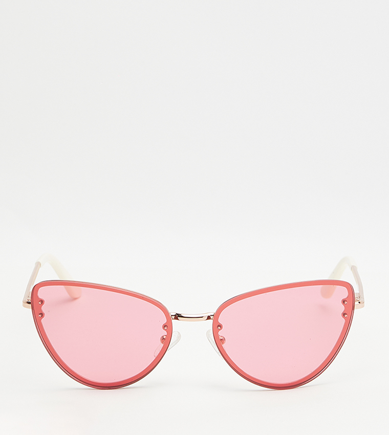 LYNX Steel Gradient Cat-Eye Sunglasses