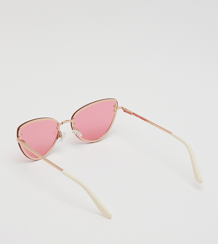 LYNX Steel Gradient Cat-Eye Sunglasses