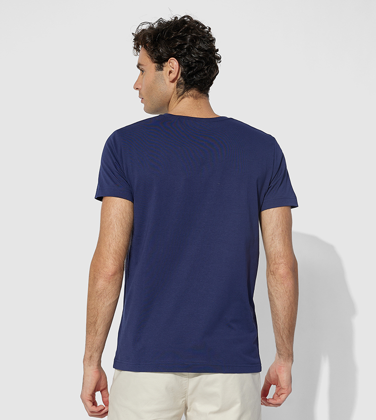 Shield Printed Crew Neck T-Shirt