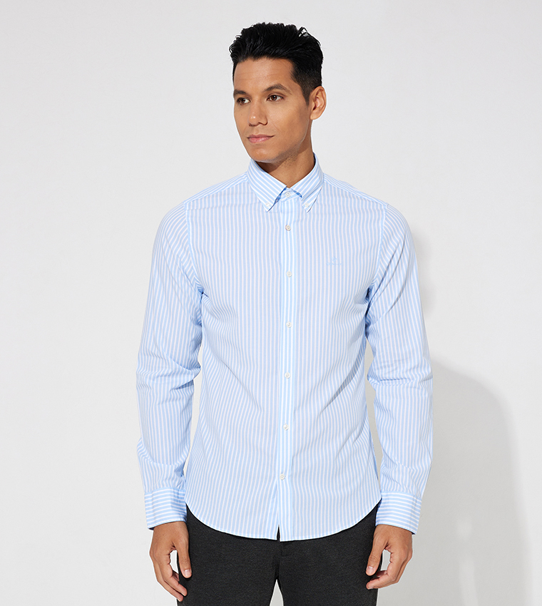 Striped slim sale fit shirt