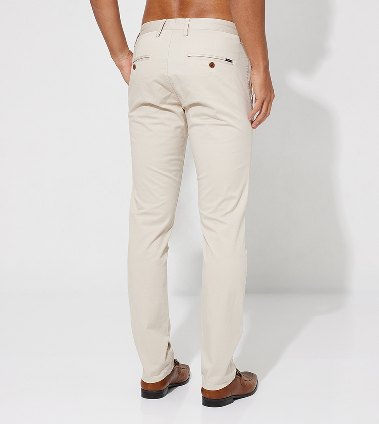 Hallden Slim Fit Twill Chinos