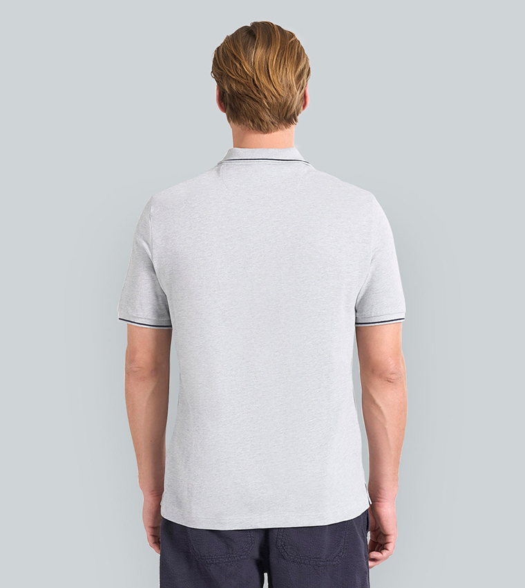 Contrast Tipping Pique Polo T-Shirt