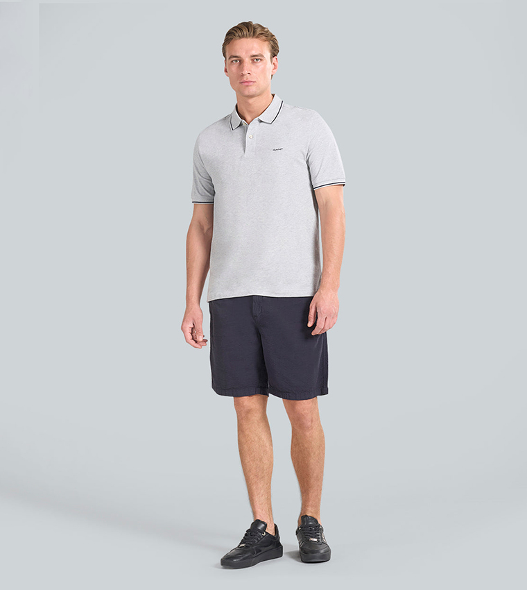 Contrast Tipping Pique Polo T-Shirt