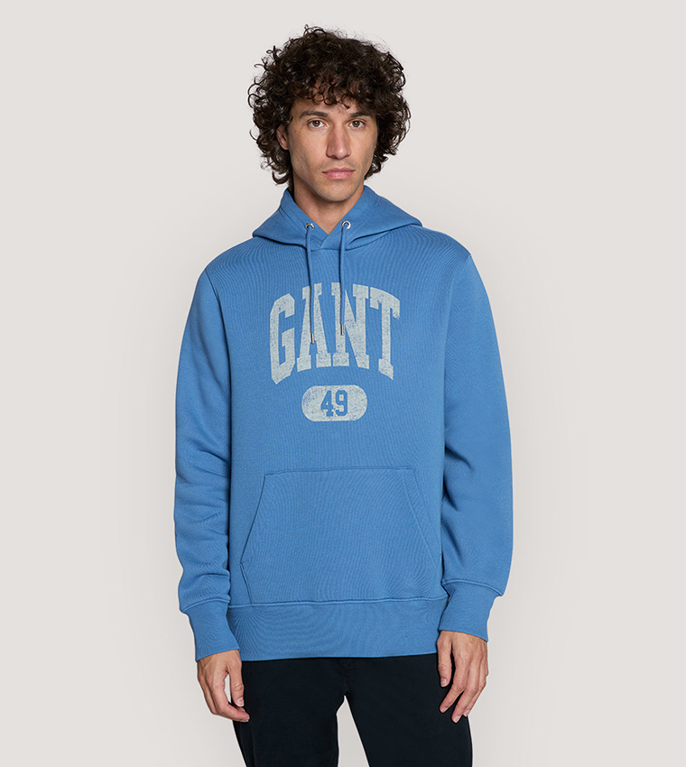 Logo Printed Long Sleeves Hoodie