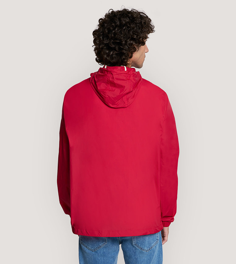 Logo Detail Zip-Through Windbreaker Jacket