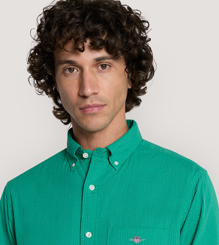 Seersucker Long Sleeves Shirt