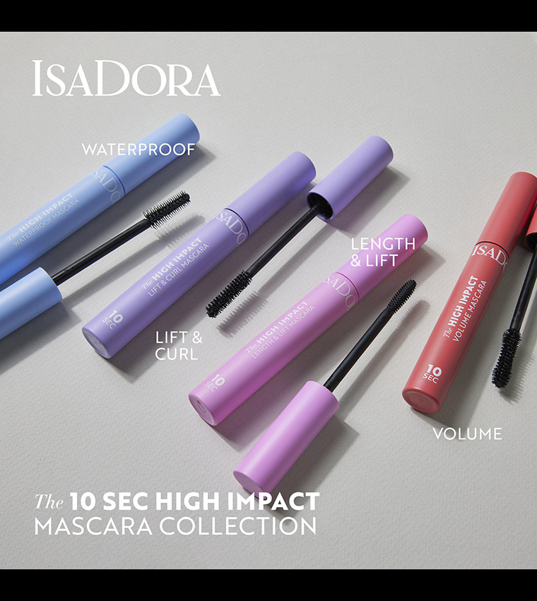 The 10 Sec High Impact Waterproof Mascara - 01 Black, 9ml