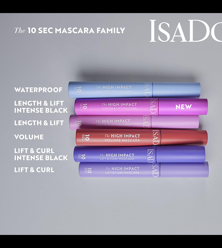 The 10 Sec High Impact Length & Lift Mascara - 02 Intense Black, 9ml