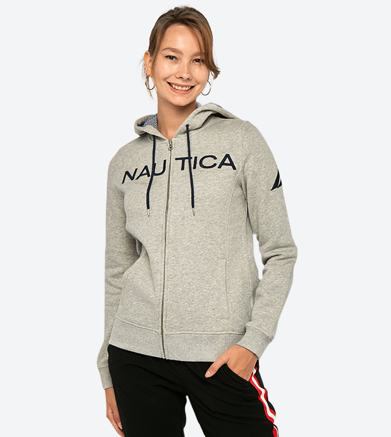 Grey nautica hoodie hotsell