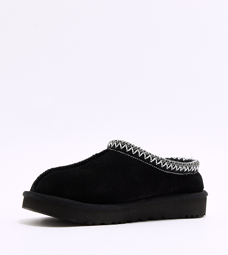 TASMAN Embroidered Rounded Toe Clogs 