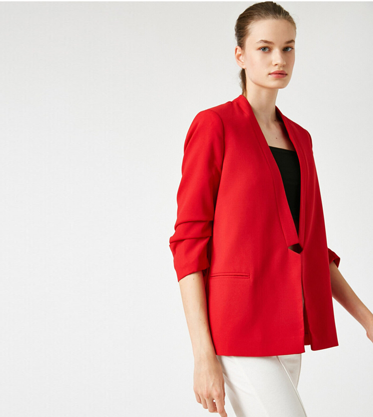 3/4 Sleeve Blazer Jacket