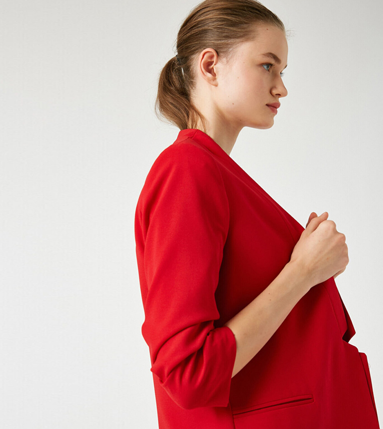 3/4 Sleeve Blazer Jacket