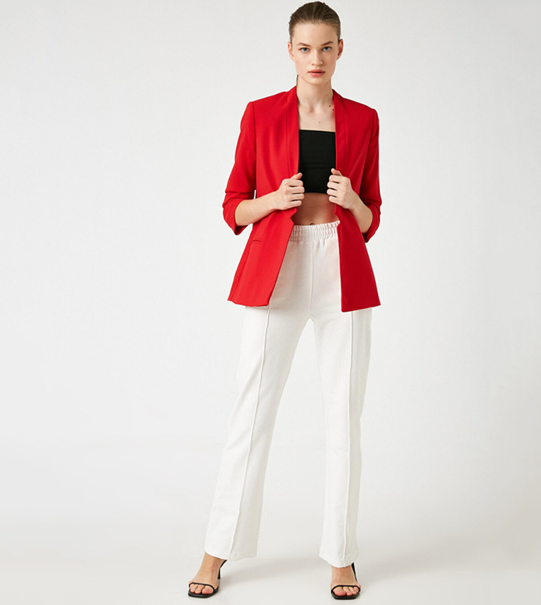 3/4 Sleeve Blazer Jacket