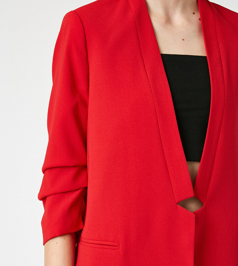 3/4 Sleeve Blazer Jacket