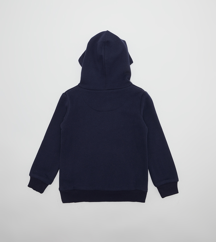 Logo Printed Long Sleeves Hoodie