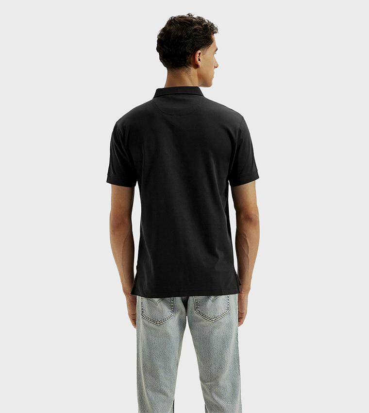 Logo Detail Slim Fit Polo T-Shirt