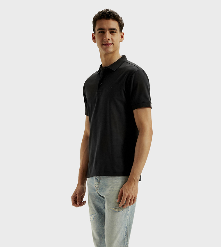 Logo Detail Slim Fit Polo T-Shirt