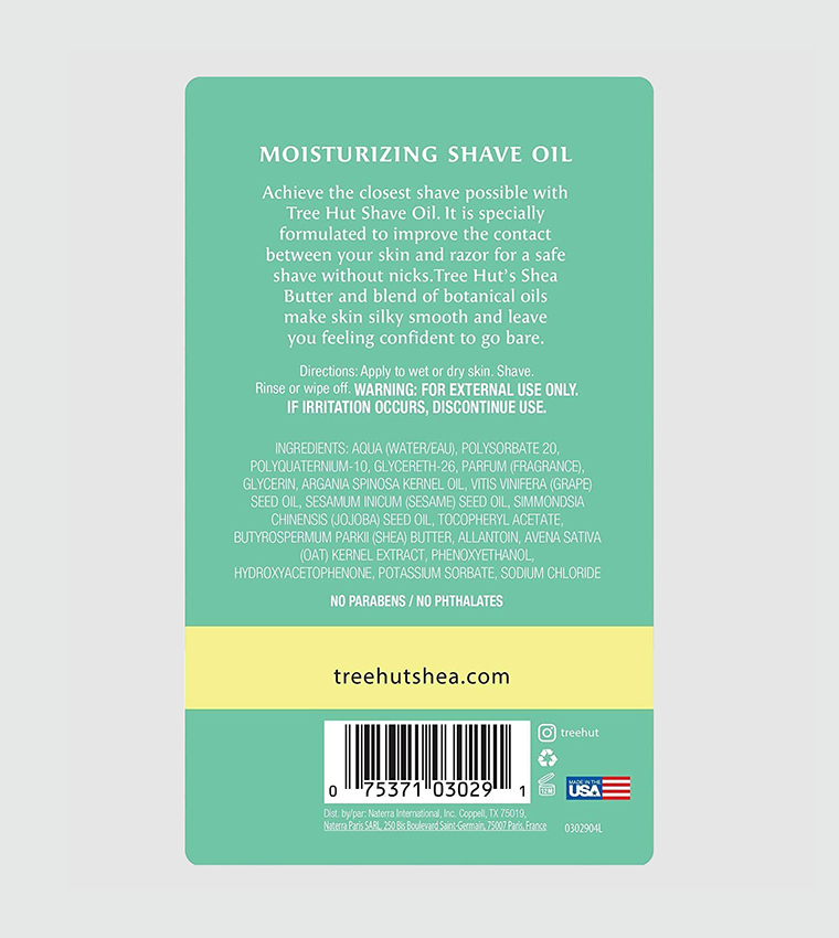 Shave Oil coconut lime, 227 ml