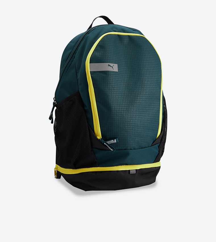 Buy Puma Side Pocket Checked Vibe Backpack Green In Green 6thStreet UAE