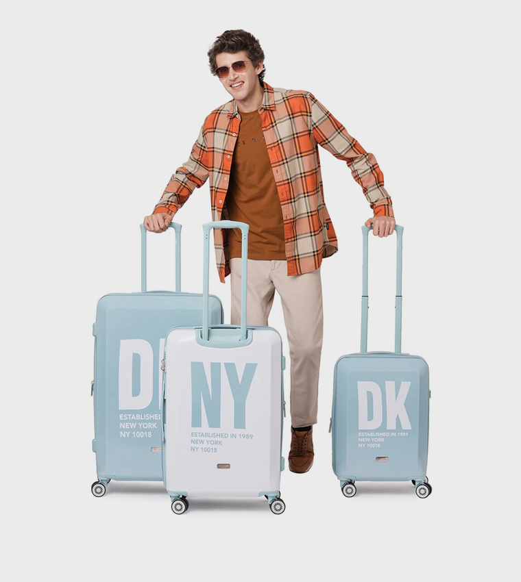 Printed Small Hardshell Trolley Bag, 37cm