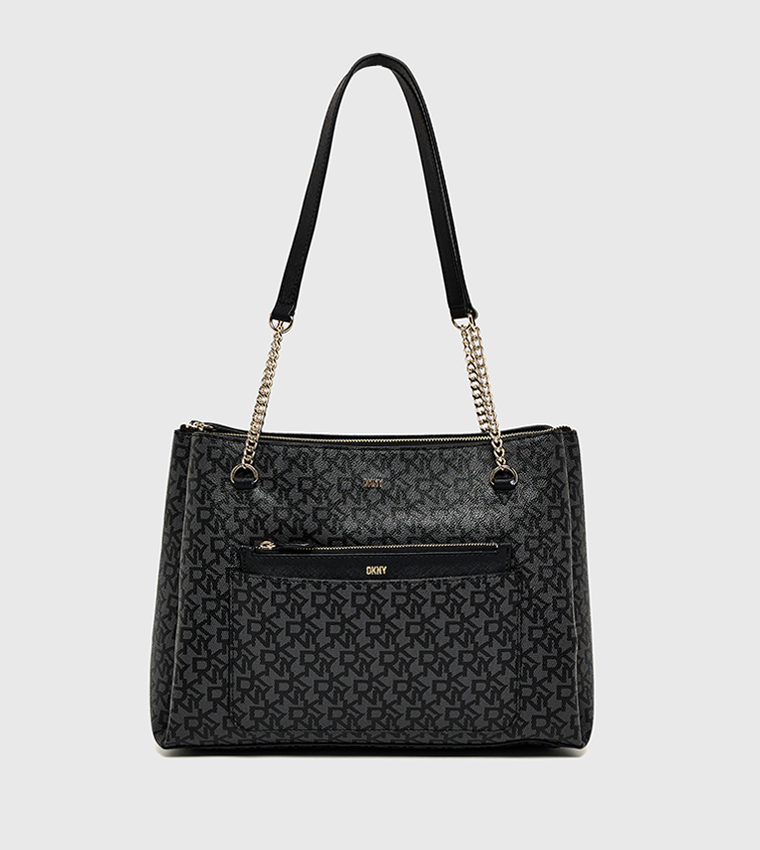 BRYANNA Monogram Printed Convertible Shoulder Bag