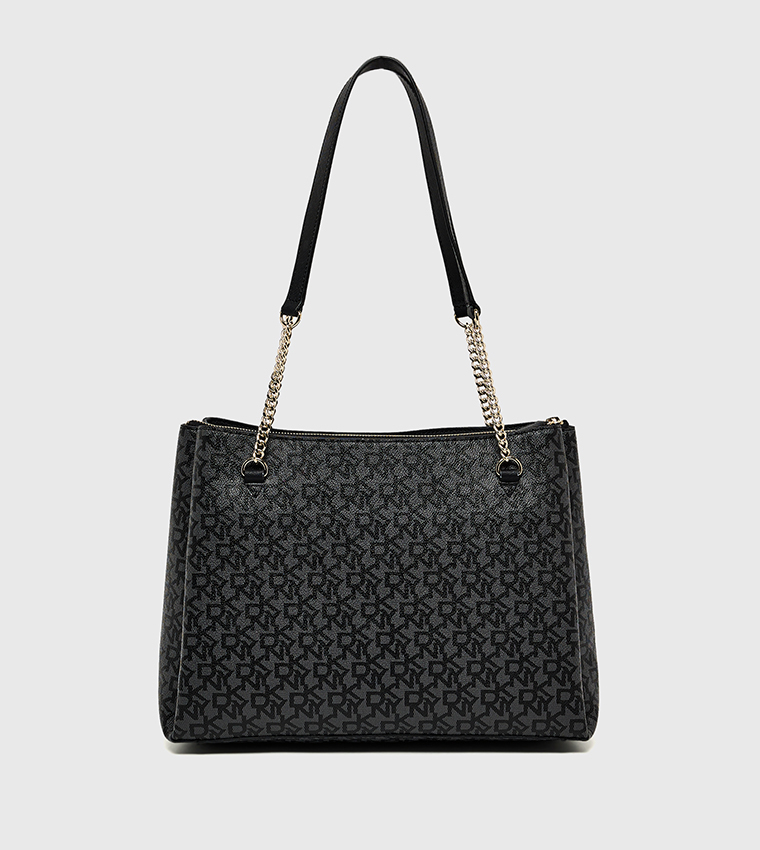 BRYANNA Monogram Printed Convertible Shoulder Bag
