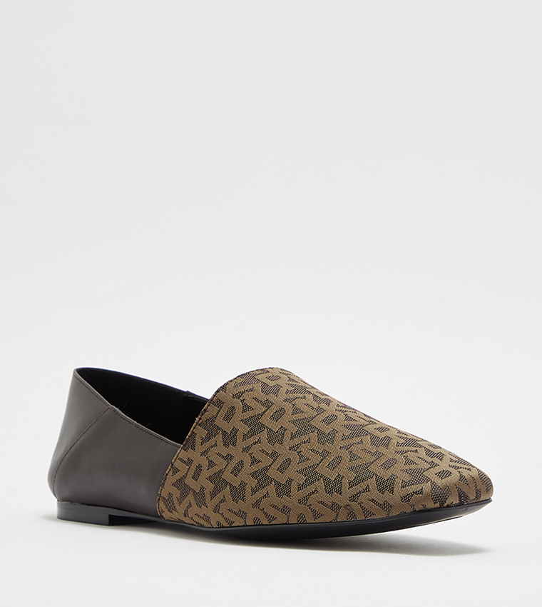 FABRICE Monogram Flat Shoes