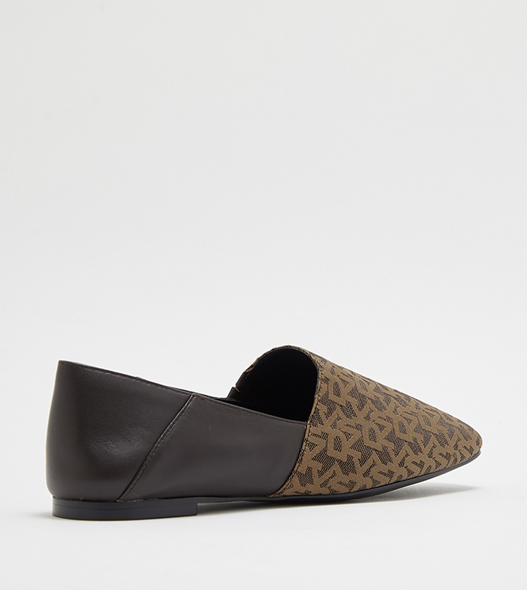 FABRICE Monogram Flat Shoes