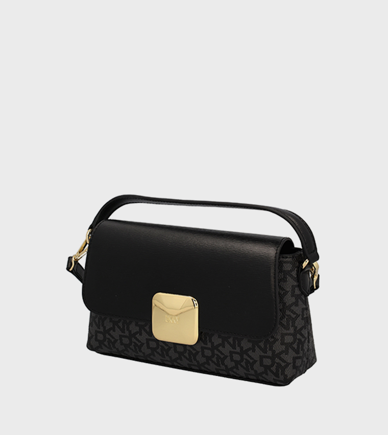 SANDRA Monogram Flap Crossbody Bag 