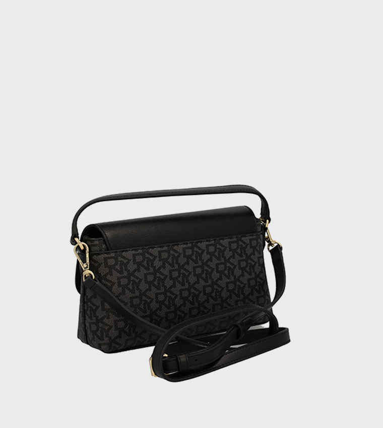 SANDRA Monogram Flap Crossbody Bag 