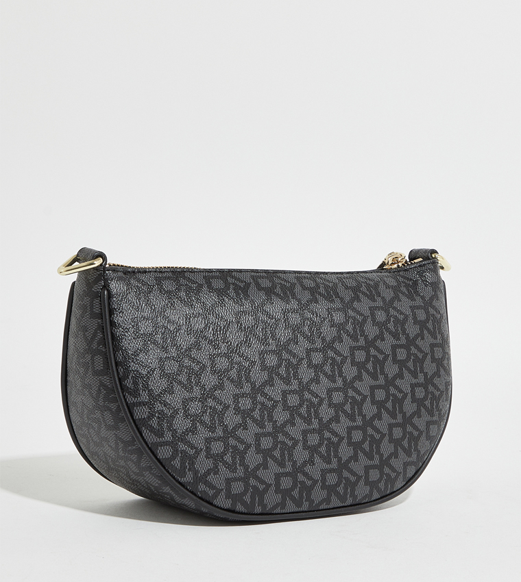 Buy Dkny Patterned Crossbody Bag With Coin Pouch In Black 6thStreet UAE