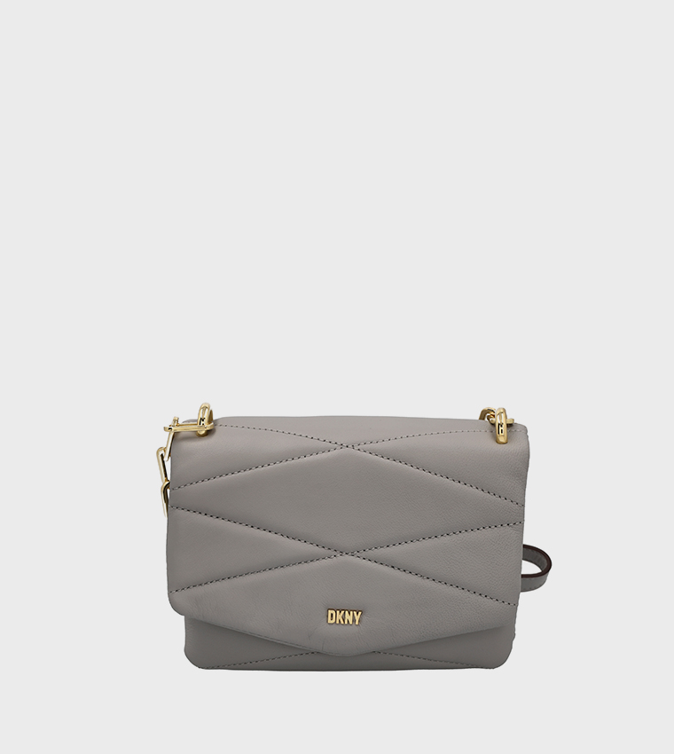 Buy Dkny EVE Quilted Crossbody Bag In Grey 6thStreet UAE