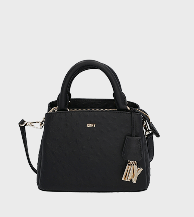 Buy Dkny PAIGE Logo Detail Satchel Bag In Black 6thStreet Kuwait