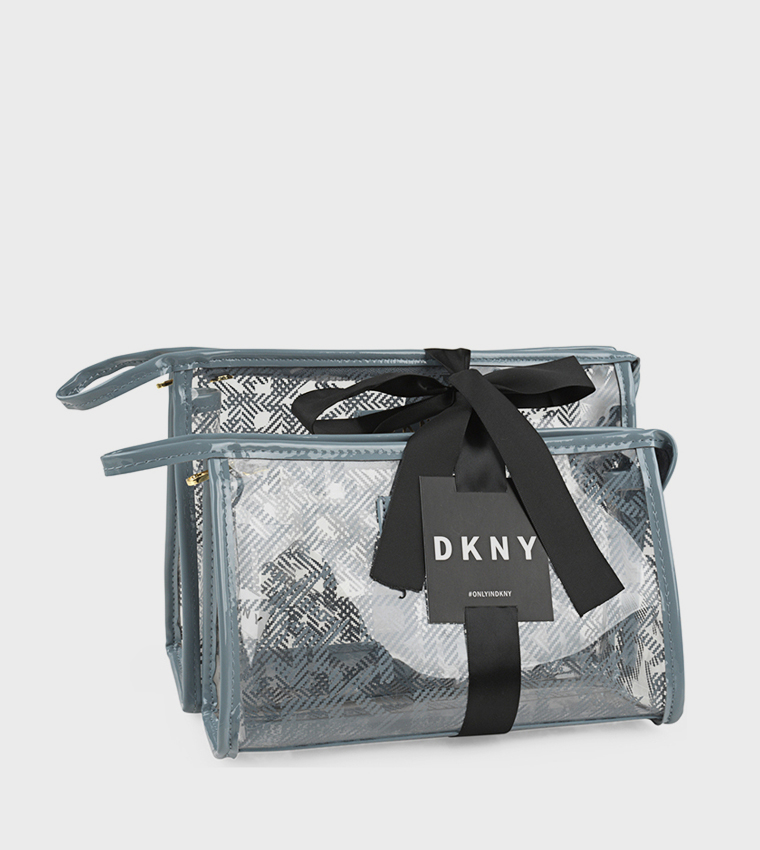 LUCID DREAM Pack of 2 Monogram Printed Cosmetic Bag