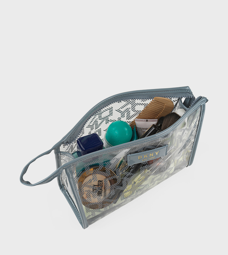 LUCID DREAM Pack of 2 Monogram Printed Cosmetic Bag