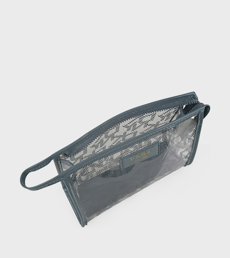 LUCID DREAM Pack of 2 Monogram Printed Cosmetic Bag