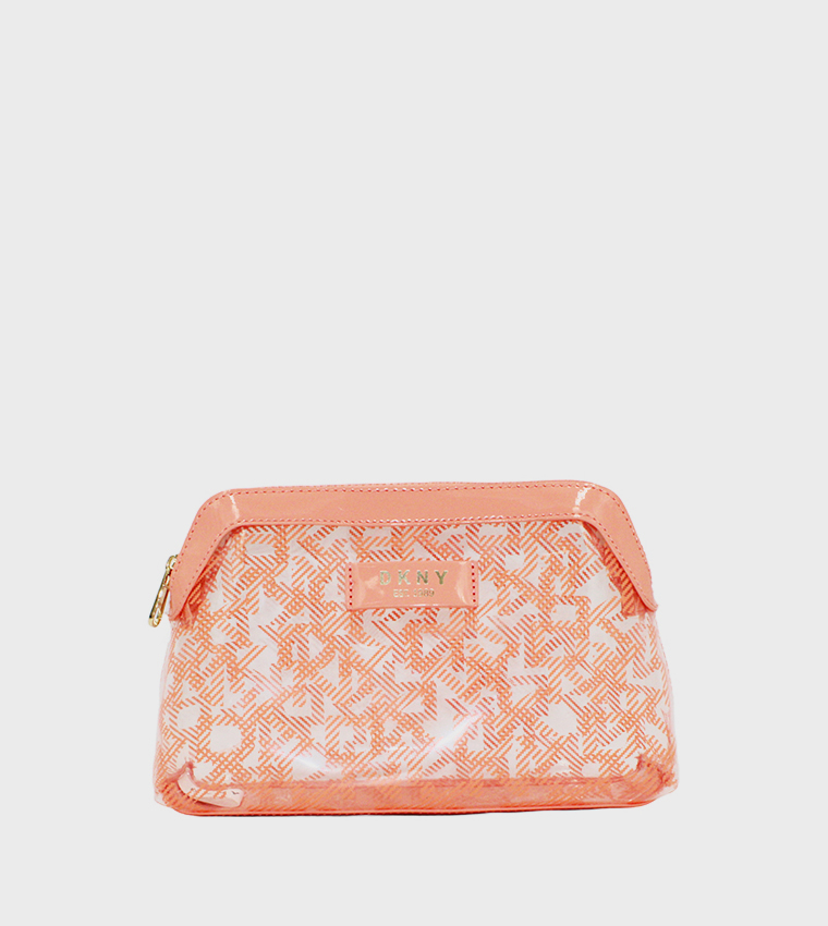 حقيبة مستحضرات تجميل بطبعة