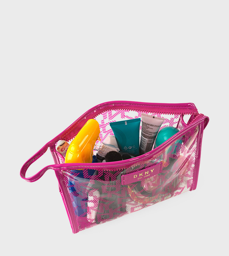 LUCID DREAM Pack of 2 Monogram Printed Cosmetic Bag