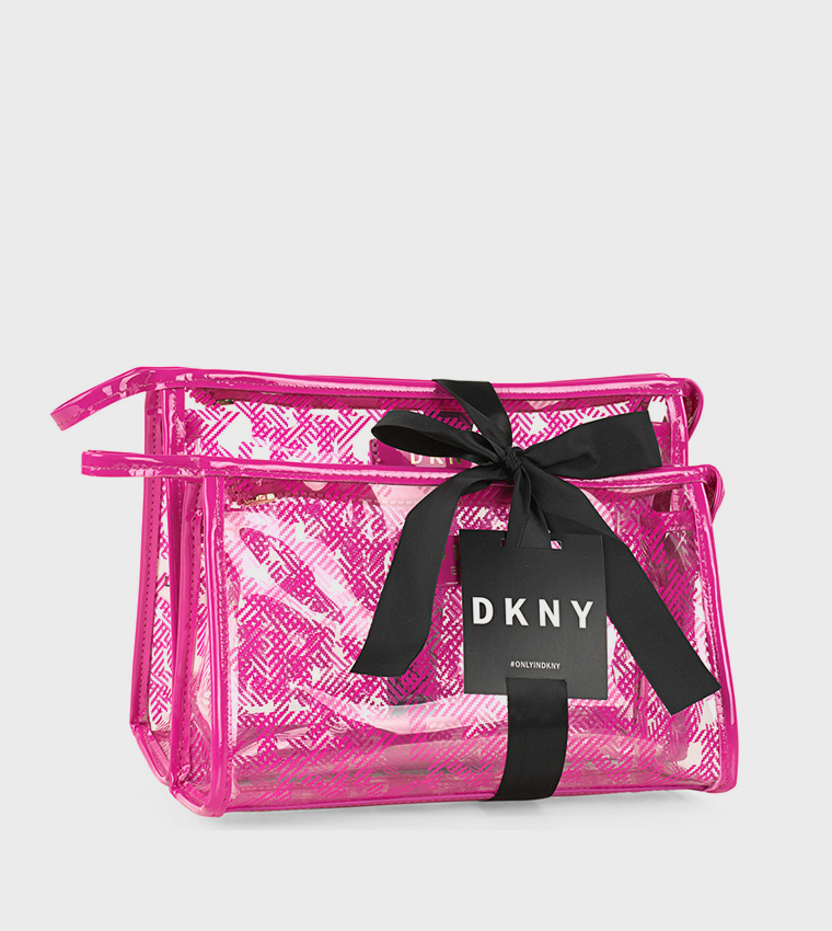 LUCID DREAM Pack of 2 Monogram Printed Cosmetic Bag