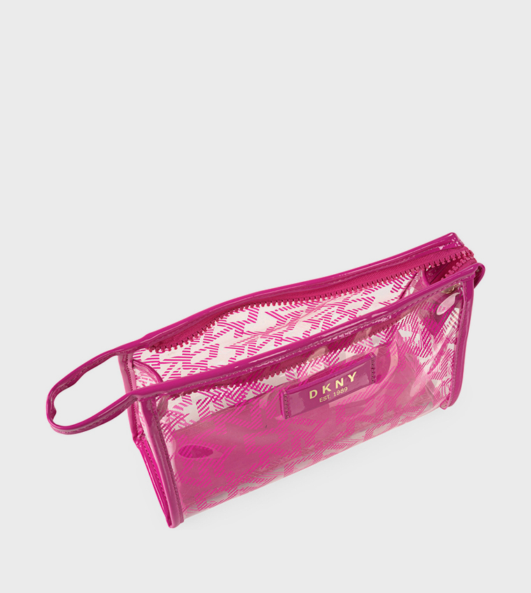 LUCID DREAM Pack of 2 Monogram Printed Cosmetic Bag