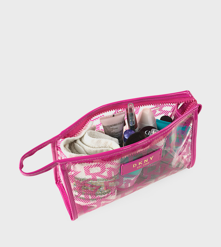 LUCID DREAM Pack of 2 Monogram Printed Cosmetic Bag