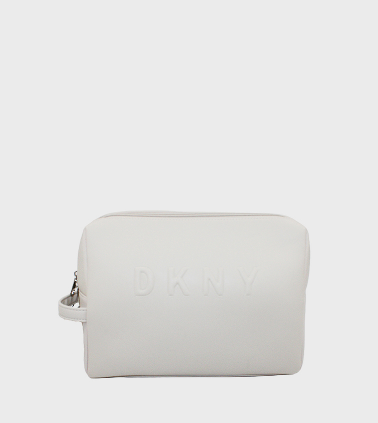 TRADEMARK Logo Embossed Cosmetic Bag