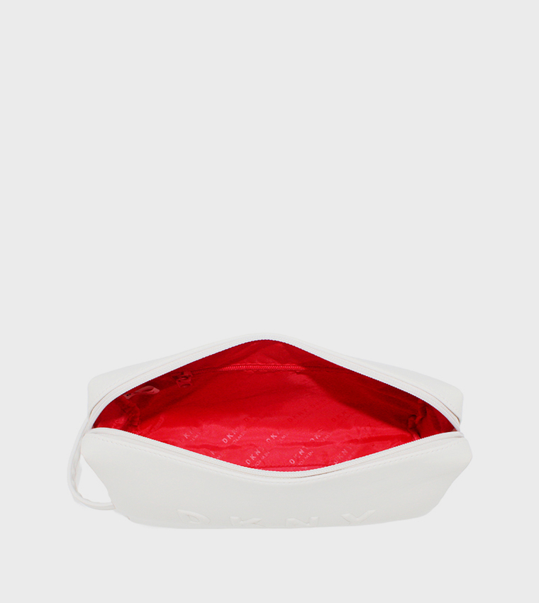 TRADEMARK Logo Embossed Cosmetic Bag