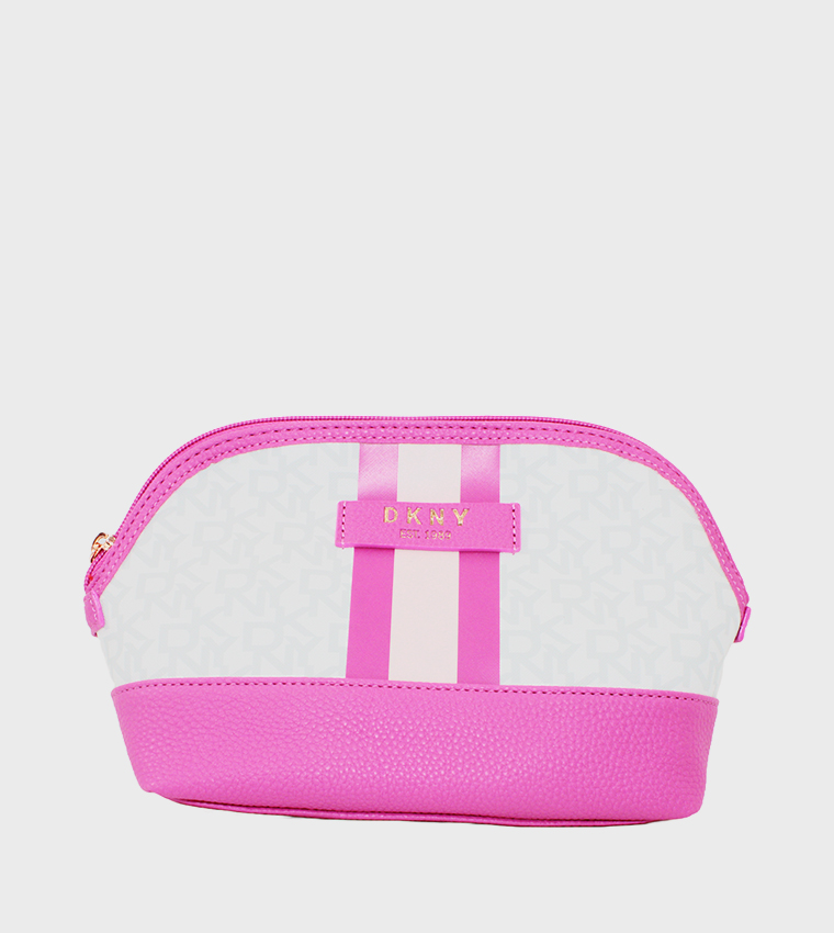 SIGNATURE STRIPE 2.0 Monogram Printed Cosmetic Bag