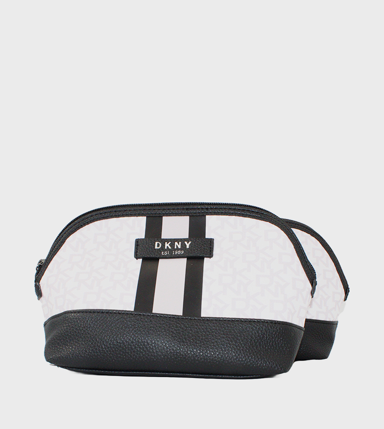 SIGNATURE STRIPE 2.0 Monogram Printed Cosmetic Bag