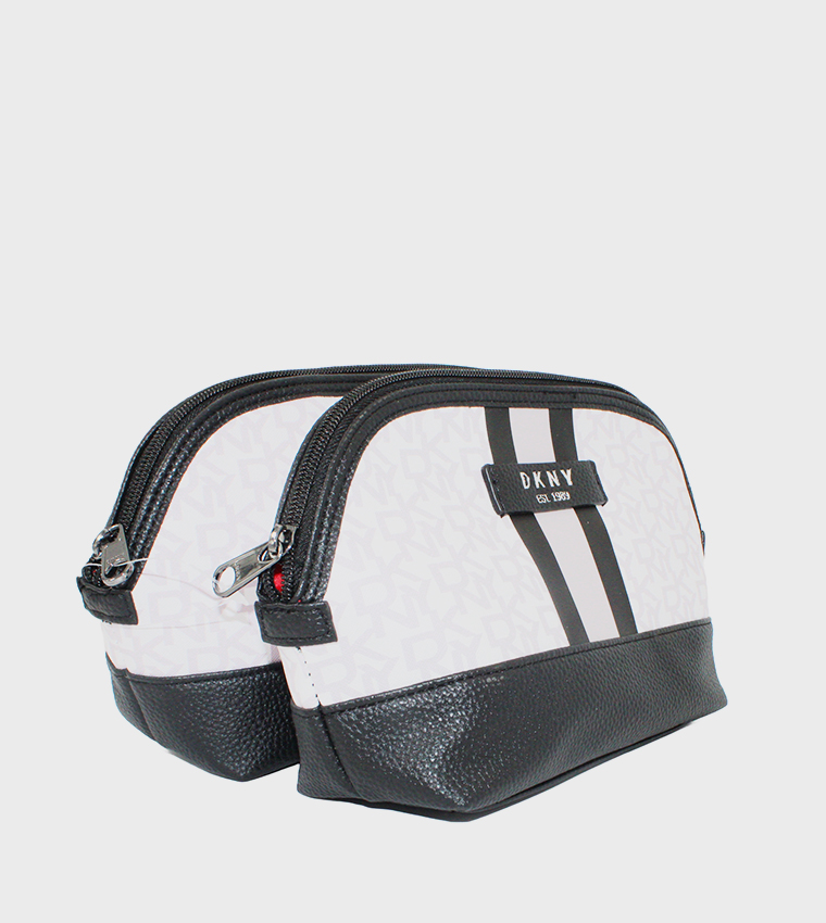 SIGNATURE STRIPE 2.0 Monogram Printed Cosmetic Bag